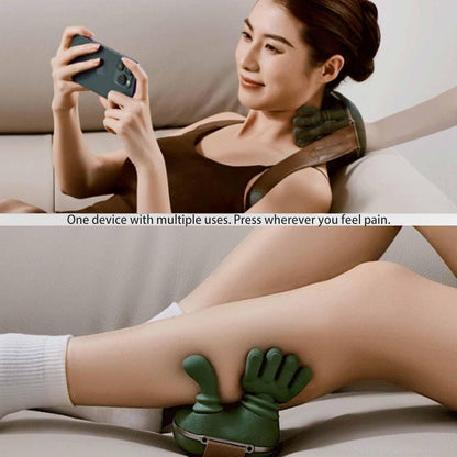 Zoserx Bionic Heated Neck & Shoulder Massager with 3D Shiatsu Kneading, Dual Heat Therapy, USB-C Rechargeable, Cordless Deep Tissue Massage for Neck, Back, Legs & Shoulders