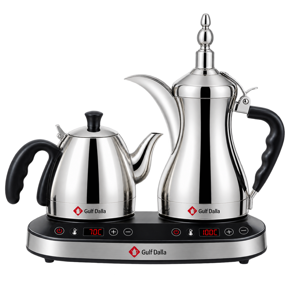 Gulf Dalla GA-C94845 Stainless Steel Dallah Set 0.6L + 1L