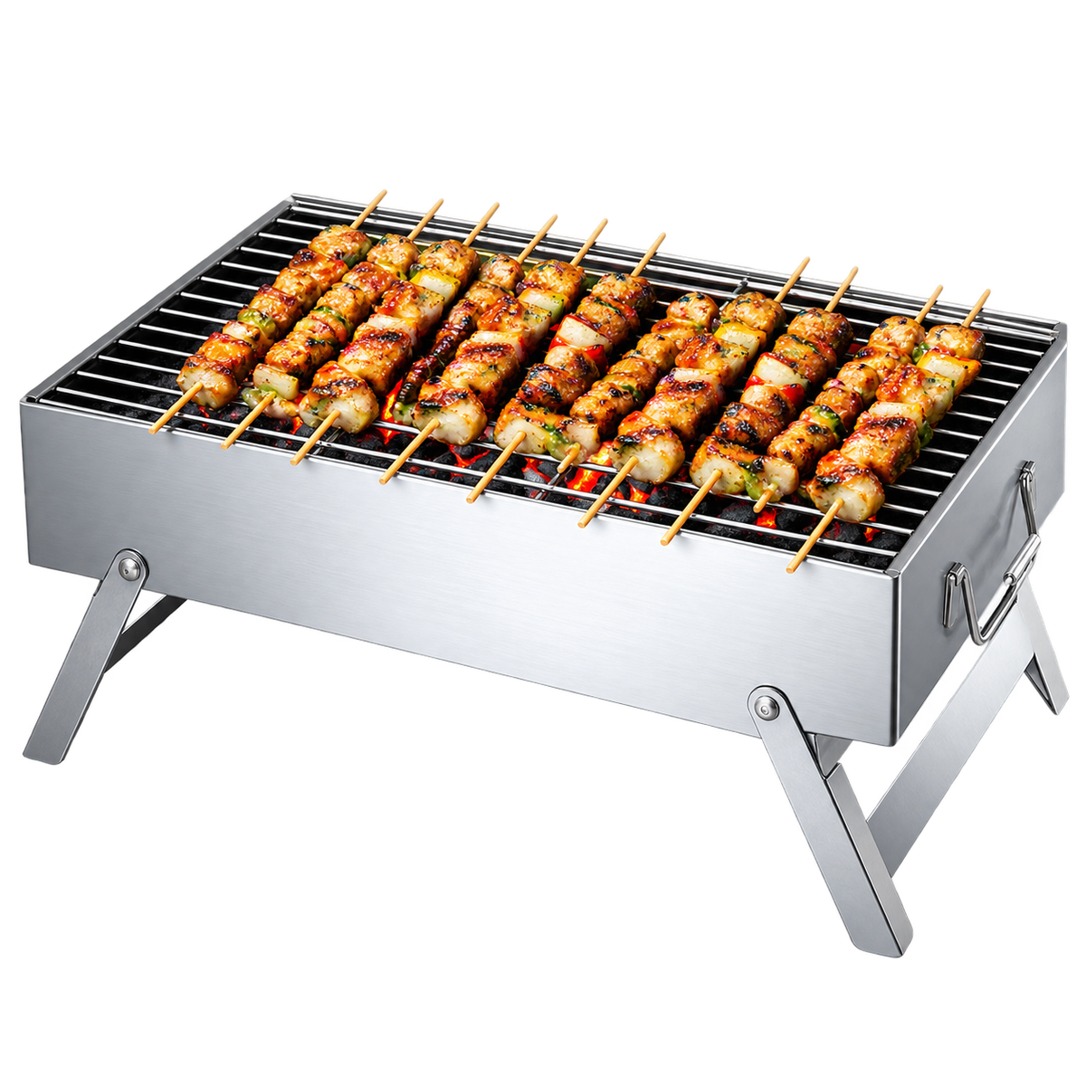 DLC-1461 Portable Charcoal BBQ Grill 30 × 40 cm