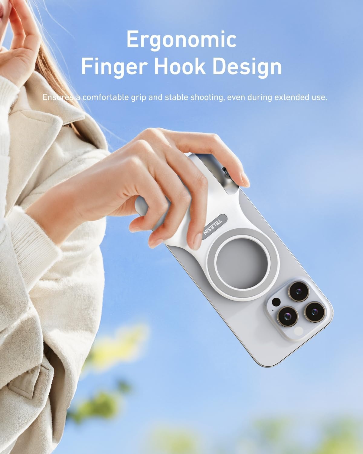 TELESIN Mobile Creator Kit – Magnetic Camera Grip & Selfie Light
