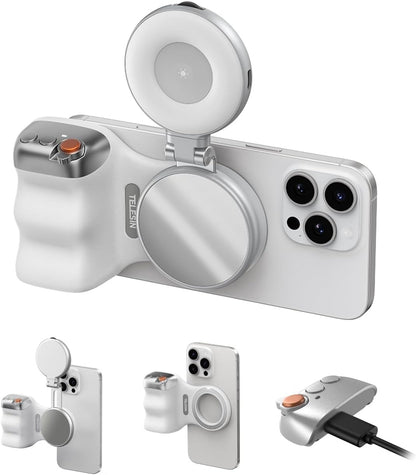 TELESIN Mobile Creator Kit – Magnetic Camera Grip & Selfie Light