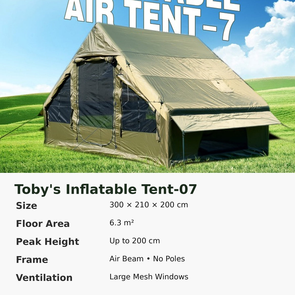 Toby's Inflatable Tent-07 specifications