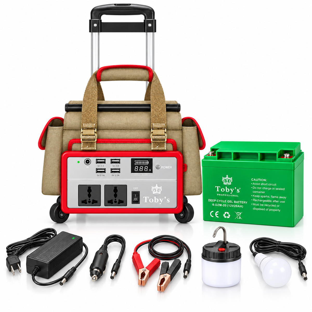Toby's BTY 100 complete kit with included accessories
