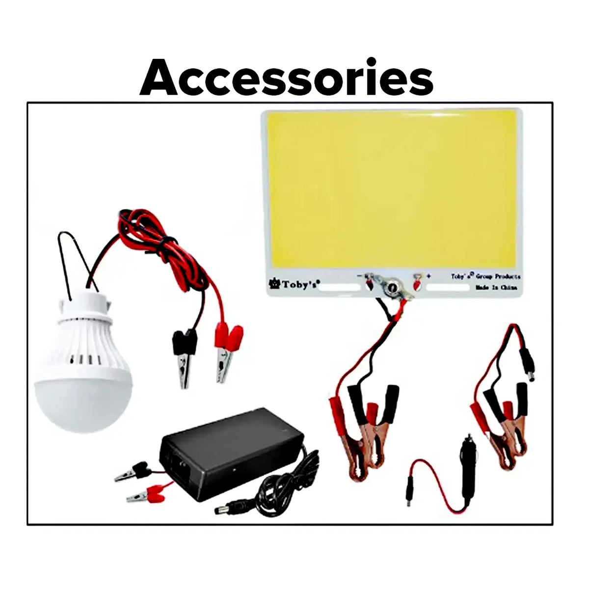 Toby's BTY 30A included camping accessories