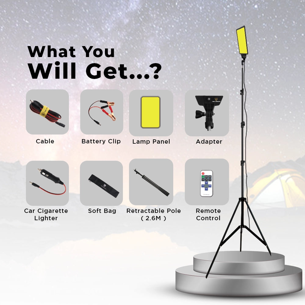 Toby's BVT-01 included accessories and 2.6m retractable pole