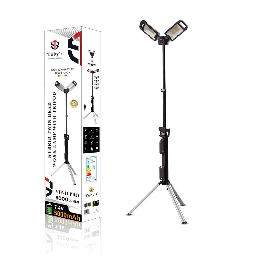 Toby's VIP 11 Pro Sanara camping light with tripod