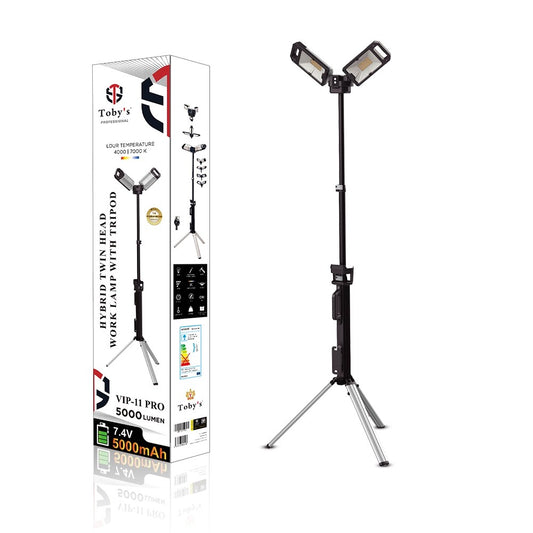 Toby's VIP 11 Pro Sanara camping light with tripod