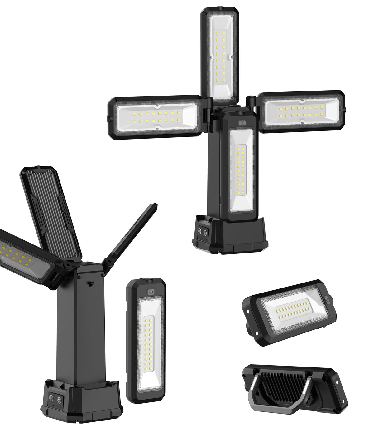 Toby's VIP 12 Ultra foldable multi-panel camping light head