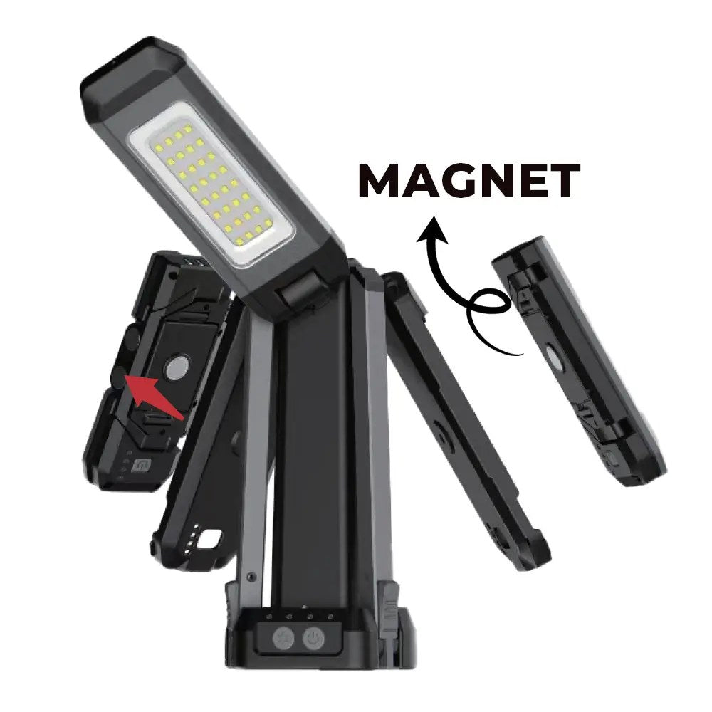 Toby's VIP 13 Max detachable magnetic lamp detail