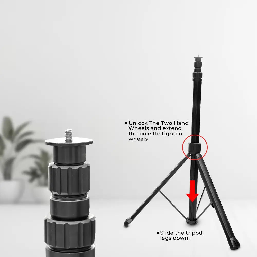 Toby's VIP 13 Pro telescopic tripod adjustment