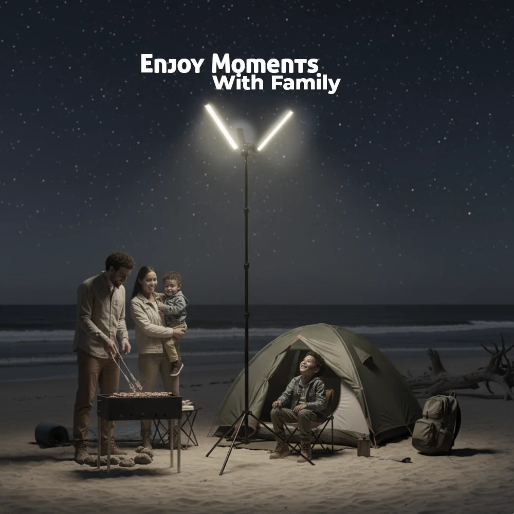 Toby's VIP 15 Pro Sanara light used for family camping