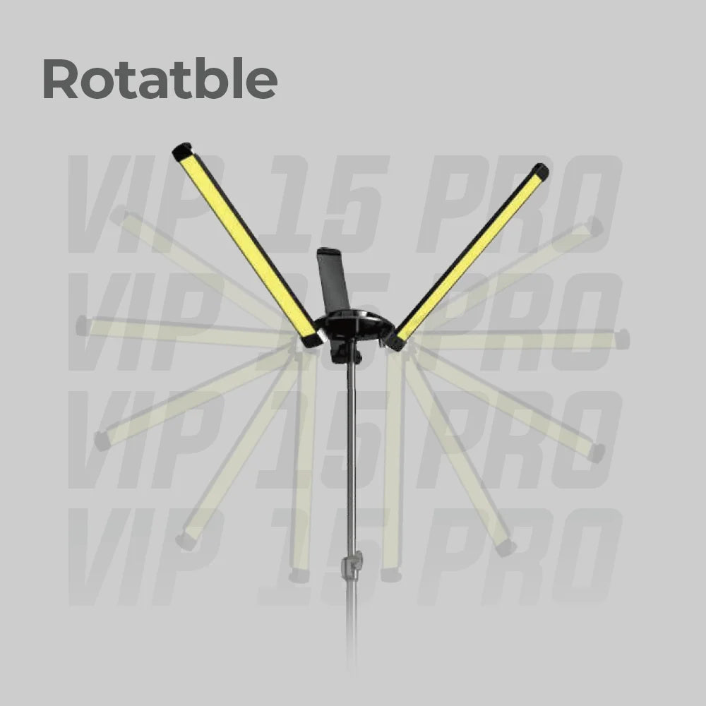 Toby's VIP 15 Pro rotatable LED light arms