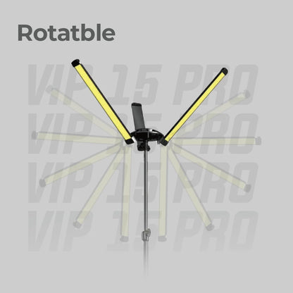 Toby's VIP 15 Pro rotatable LED light arms