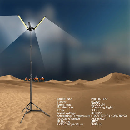 Toby's VIP 15 Pro specifications 130W 13000LM 12V IPX4