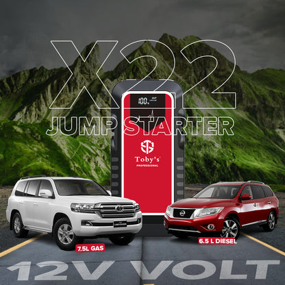 Toby's X22 12V Jump Starter for vehicle emergency starting