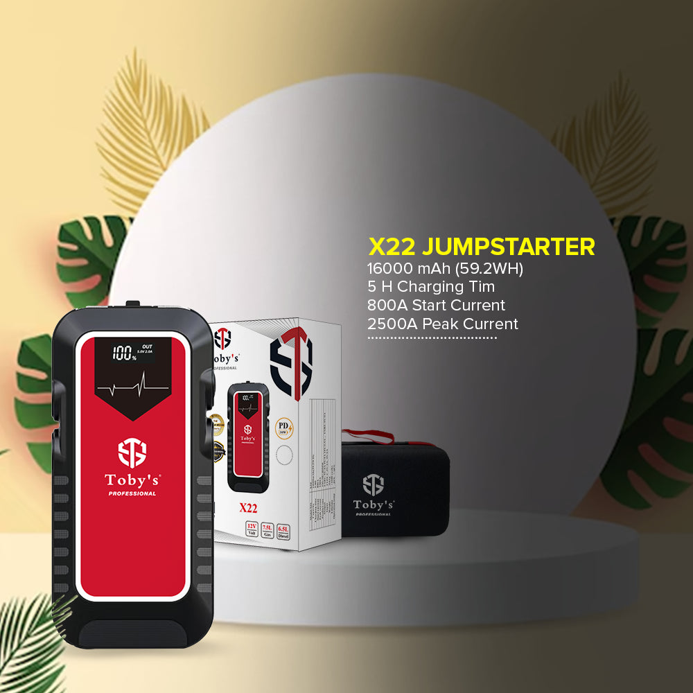 Toby's X22 16000mAh jump starter product presentation