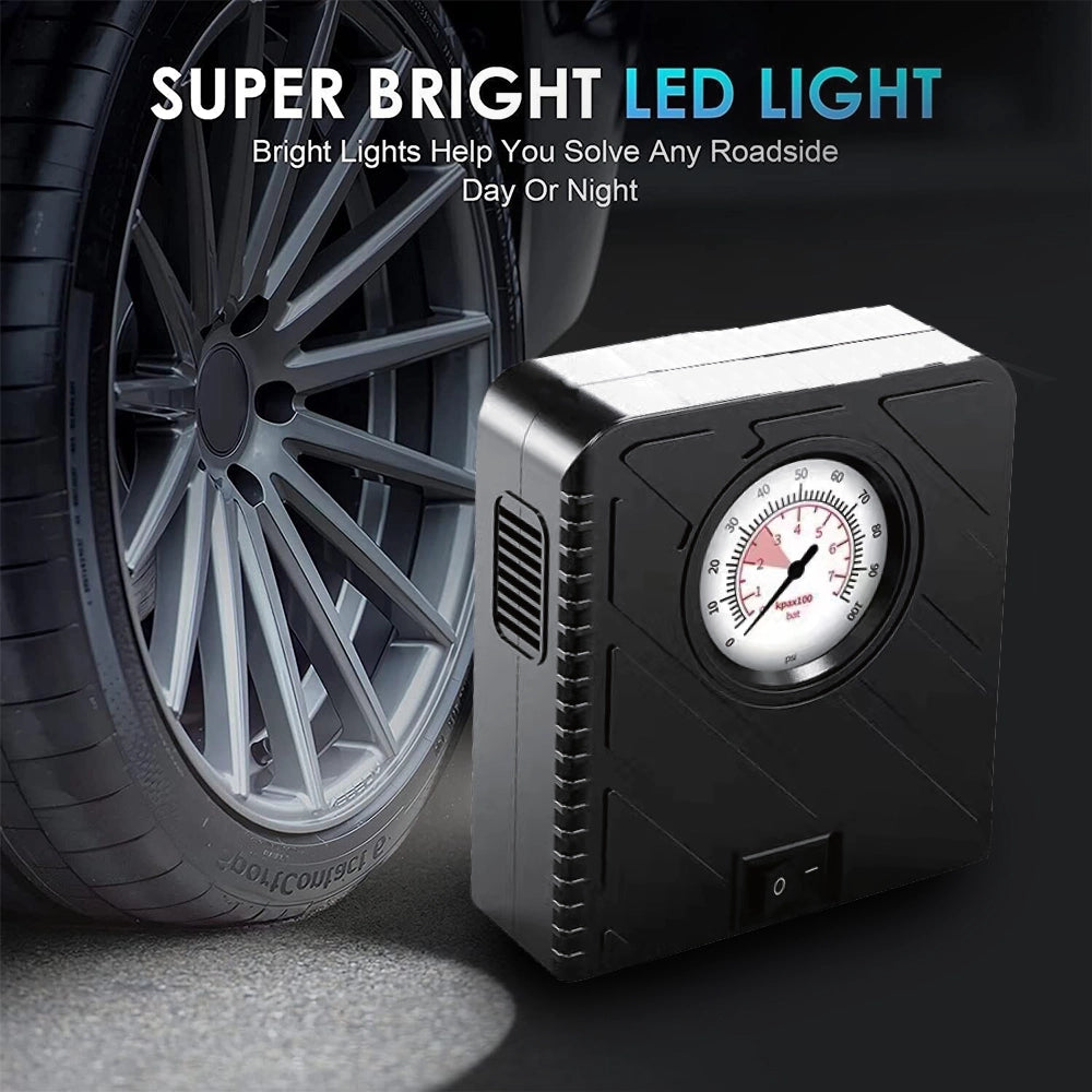 Toby's X6 air compressor for tyre inflation